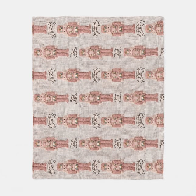 Cobertor De Velo Coquette Christmas Nutcracker Latch Hook Yarn  (Frente)