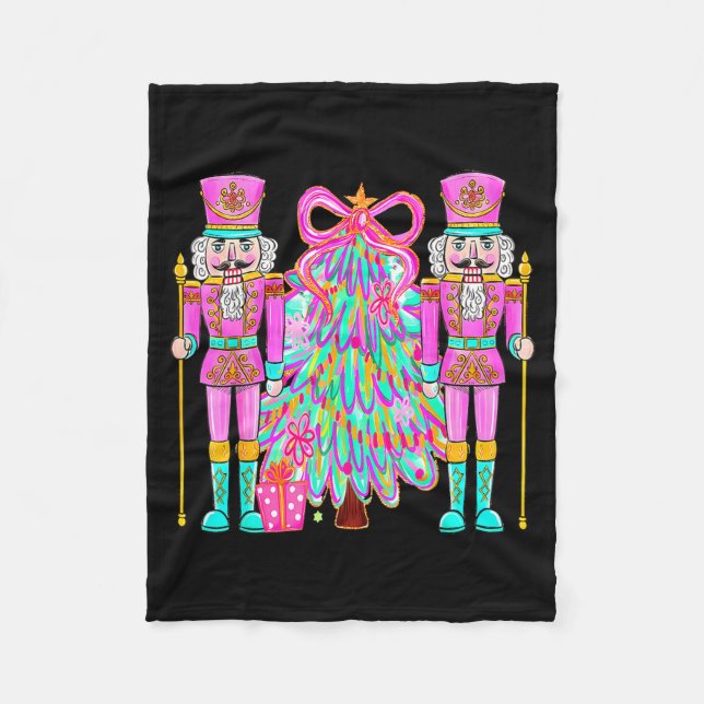 Cobertor De Velo Coquette Christmas Tree Nk Nutcrackers Xmas Women  (Frente)