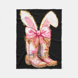 Cobertor De Velo Coquette Coots da Páscoa Bunny Howdy