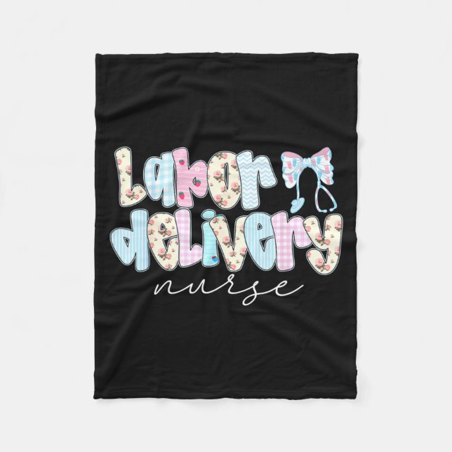 Cobertor De Velo Coquette Labor And Delivery Nurse Crewneck, Bow St (Frente)