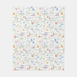 Cobertor De Velo Coquette Wildflower Meadow