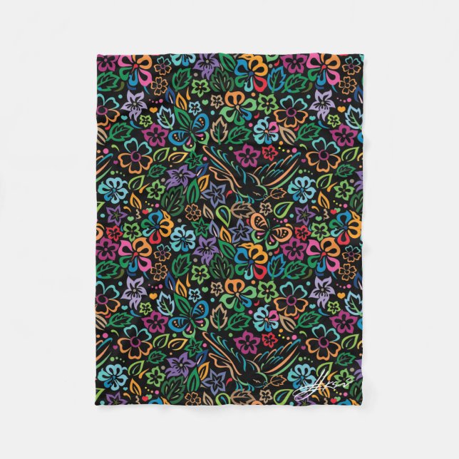 Cobertor De Velo Cor da vida (Frente)