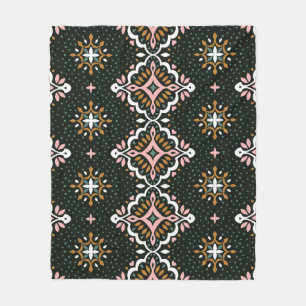 Cobertor De Velo Cor damasco Oriental Vintage. Bateria de Talavera.