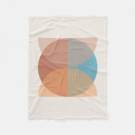 Cobertor De Velo Cor de Água Geométrica dos Tones Terrenos Modernos