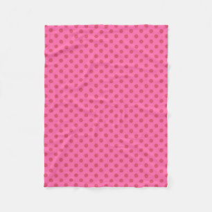 Cobertor De Velo cor-de-rosa bolinhas, retrô
