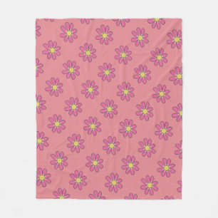 Cobertor De Velo Cor-de-rosa romântico floral em qualquer cor