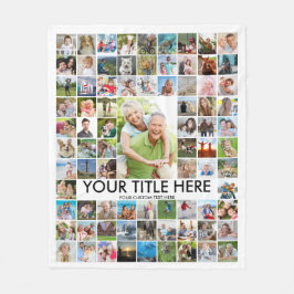 Cobertor De Velo Cor Personalizada de Colagem de Fotos 81 Personali