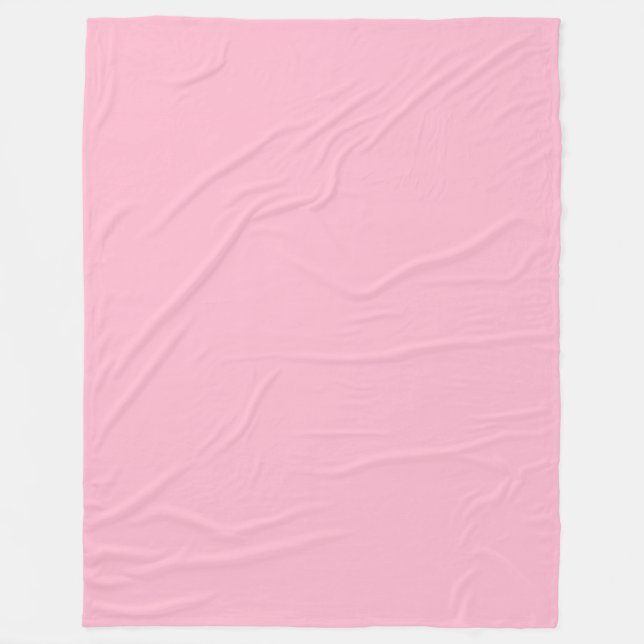 Cobertor De Velo Cor sólida rosa-bebê (Frente)