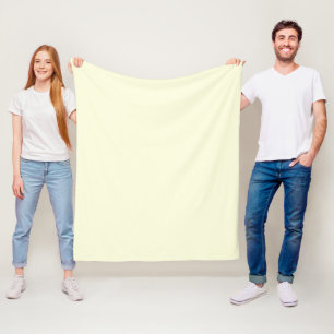 Cobertor De Velo Cor Sólido Amarelo-Claro