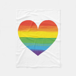 Cobertor De Velo Coração arco-íris