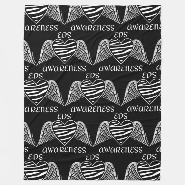 Cobertor De Velo Coração/Asas...EDS Fleece Blanket (Frente)