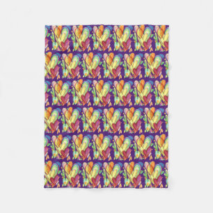 Cobertor De Velo Coração de Corações Arte Soft Flece Coberturas Per