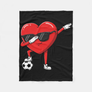 Cobertor De Velo Coração de Dabbing Dab Fofo Dia dos Namorados Meni