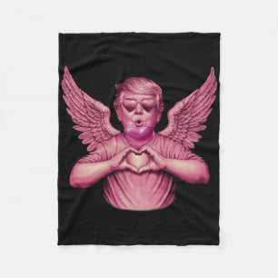 Cobertor De Velo Coração de Goma de Bolha Rosa do Trump Vintage Val