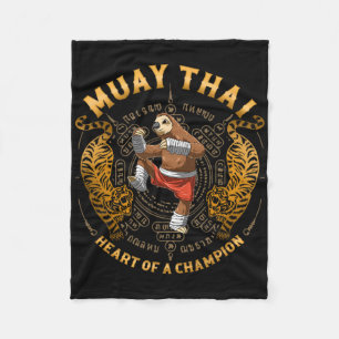 Cobertor De Velo Coração De Um Campeão - Kickboxing E Muay Thai Div