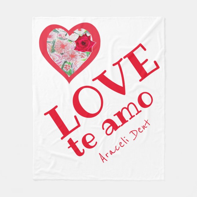 Cobertor De Velo Coração Duplo (Frente)