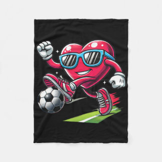 Cobertor De Velo Coração Engraçado Jogando Futebol Amantes Meninos 