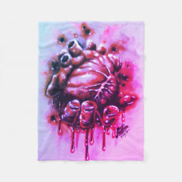 Cobertor De Velo Coração Hemorragia