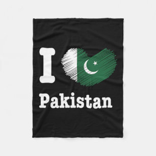 Cobertor De Velo Coração Paquistão Azadi Mubarak Dil Flag Day Ord