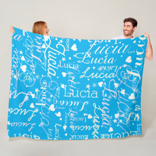 Cobertor De Velo Corações de Amor de Rapariga Romântica Céu Azul