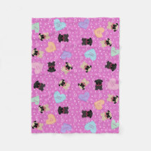 Corações dos doces dos namorados do Pug