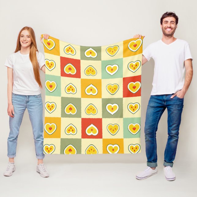 Cobertor De Velo Corações e Maçãs (In Situ)