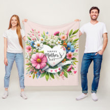 Corações Florais felizes dias de as mães