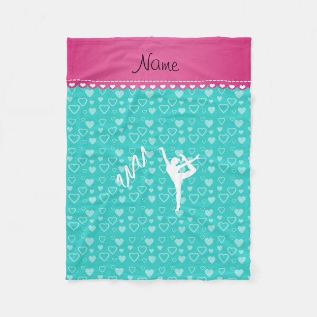 Cobertor De Velo Corações rítmicos conhecidos personalizados de (Frente)