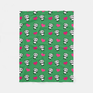 Cobertor De Velo Corações verde-esverdeado