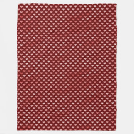 Cobertor De Velo Corações Vermelhas Rosa