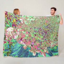 Cobertor De Velo Coral Elegante e Chartreuse Limelight Hydrangea