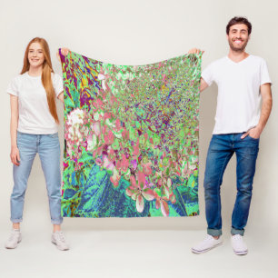 Cobertor De Velo Coral Elegante e Chartreuse Limelight Hydrangea