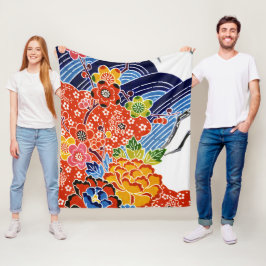 Cobertor De Velo Corante Okinawan Japonês (Bingata)