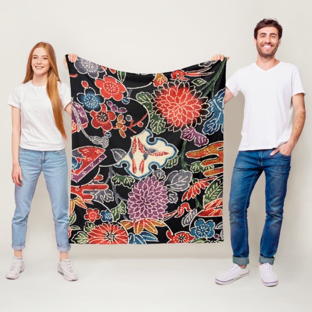 Cobertor De Velo Corante Okinawan Japonês (Bingata) (In Situ)