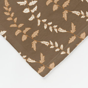 Cobertor De Velo Cordas Boho Brown Fern - padrão perfeito.