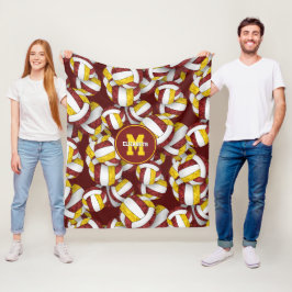 Cobertor De Velo cores da equipe de vôlei das maroenses