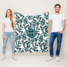 Cobertor De Velo Cores do clube de vôlei de cinta negra