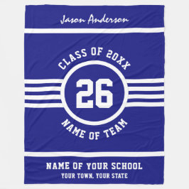 Cobertor De Velo Cores feitas sob encomenda azuis e brancas do