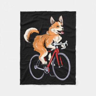 Cobertor De Velo Corgi andando de bicicleta Cute Biker Ciclista