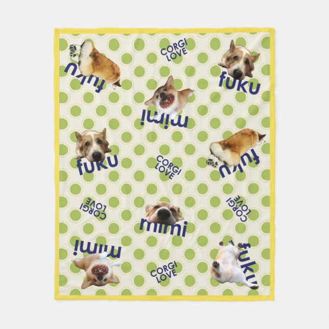 Cobertor De Velo corgi blanket (Frente)