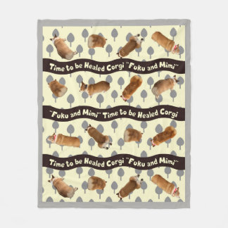 Cobertor De Velo corgi blanket tree