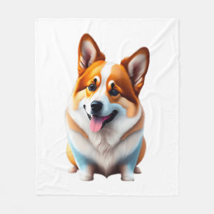 Cobertor De Velo Corgi, cãozinho, fofo de cachorrinho, estilo de es