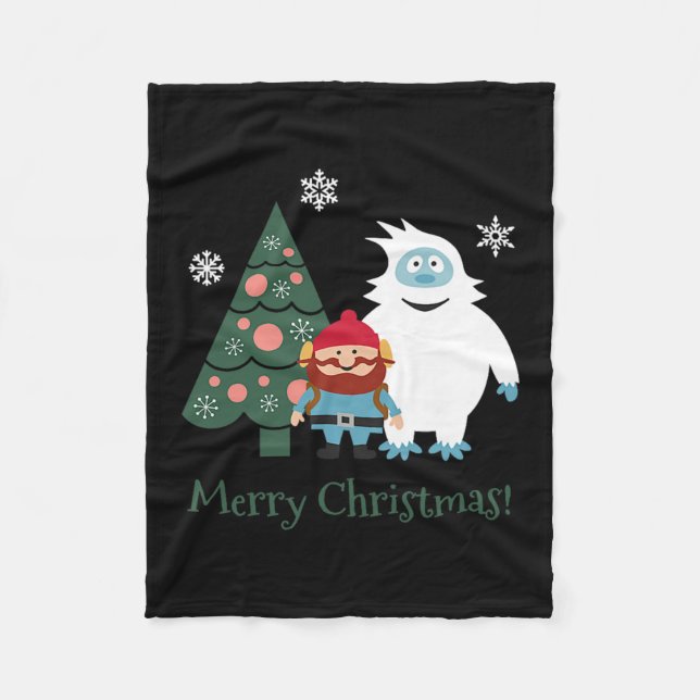 Cobertor De Velo Cornelius Of The Yukon Abominable Snowman Christma (Frente)