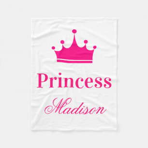 Cobertor De Velo Coroa de Princesa Rosa Quente e Branco Feminino e 