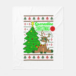 Cobertor De Velo coronavírus face mask rendeer christmas travament