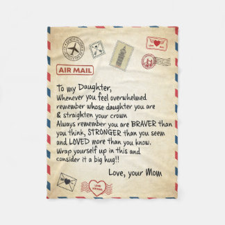 Cobertor De Velo Correio Aéreo Para Minha Filha 