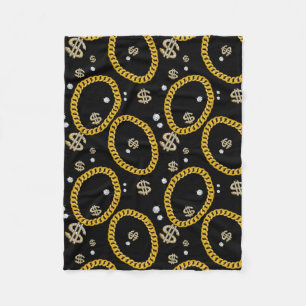 Cobertor De Velo Corrente Cubana de Ouro Música Hip Hop Rap dos Ano