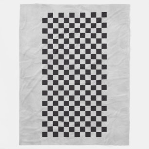 Cobertor De Velo Corrida de Carro / Padrão de Xadrez + seu backgr. 