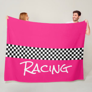 Cobertor De Velo Corrida Rosa Super Brilhante
