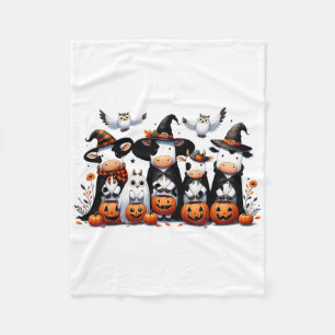 Cobertor De Velo Coruja Fantasma Vaca Animais do Dia das Bruxas Vac